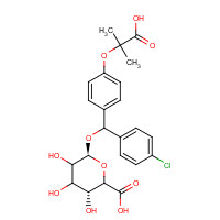 168844-26-6 Fenirofibrate O-b-D-Glucuronide chemical structure