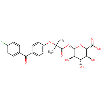 60318-63-0 Fenofibric Acid Acyl-b-D-glucuronide chemical structure