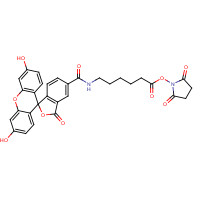 148356-00-7 6-(Fluorescein-5-carboxamido)hexanoic Acid Succinimidyl Ester chemical structure