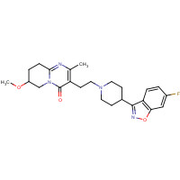 130049-83-1 3-[2-[4-(6-Fluoro-1,2-benzisoxazol-3-yl)-1-piperidinyl]ethyl]-6,7,8,9-tetrahydro-7-methoxy-2-methyl-4H-pyrido[1,2-a]pyrimidin-4-one chemical structure