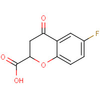 105300-40-1 rac-6-Fluoro-3,4-dihydro-4-oxo-2H-1-benzopyran-2-carboxylic Acid chemical structure