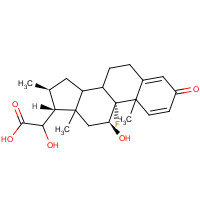 50764-02-8 (11b,16a,20S)-9-Fluoro-11,20-dihydroxy-16-methyl-3-oxopregna-1,4-dien-21-oic Acid chemical structure