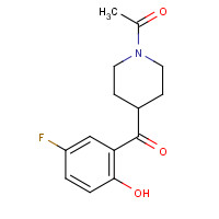 84162-84-5 1-[4-(5-Fluoro-2-hydroxybenzoyl)-1-piperidinyl]-ethanone chemical structure