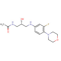 333753-67-6 N-[(2R)-3-[[3-Fluoro-4-(4-morpholinyl)phenyl]amino]-2-hydroxypropyl]acetamide chemical structure
