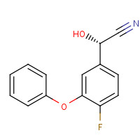 81496-30-2 (S)-4-Fluoro-3-phenoxybenzaldehyde Cyanhydrine chemical structure