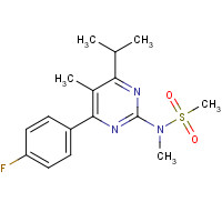 953776-62-0 N-[4-(4-Fluorophenyl)-5-methyl-6-(1-methylethyl)-2-pyrimidinyl]-N-methylmethanesulfonamide chemical structure