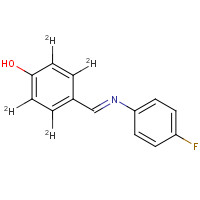 1185243-77-9 4-{[(p-Fluorophenyl)imino]methyl}phenol-d4 chemical structure