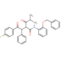 887355-33-1 2-[2-(4-Fluorophenyl)-2-oxo-1-phenyl-ethyl]-4-methyl-3-oxo-pentanoic Acid, (2-Benzyloxy-phenyl)-amide chemical structure