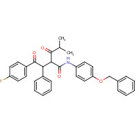 163217-67-2 2-[2-(4-Fluorophenyl)-2-oxo-1-phenyl-ethyl]-4-methyl-3-oxo-pentanoic Acid, (4-Benzyloxy-phenyl)-amide chemical structure