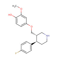 112058-90-9 (-)-trans-4-[4-(4'-Fluorophenyl)-3-piperidinylmethoxy]-2-methoxyphenol chemical structure