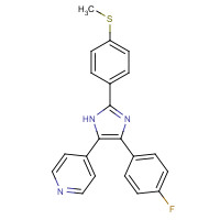 152121-44-3 4-[4-(4-Fluorophenyl)-2-[4-(methylthio)phenyl]-1H-imidazol-5-yl]pyridine chemical structure