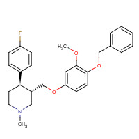 600135-83-9 (3S,4R)-4-(4-Fluorophenyl)-3-[[3-methoxy-4-(benzyloxy)phenoxy]methyl]-1-methylpiperidine chemical structure