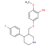 112058-89-6 (3S-trans)-5-[[4-(4-Fluorophenyl)-3-piperidinyl]methoxy]-2-methoxyphenol chemical structure