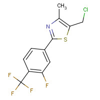 317319-33-8 2-[3-Fluoro-4-(trifluoromethyl)phenyl]-4-methyl-5-chloromethyl Thiazole chemical structure