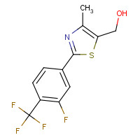 317319-27-0 2-[3-Fluoro-4-(trifluoromethyl)phenyl]-4-methyl-5-hydroxymethyl Thiazole chemical structure