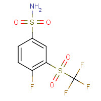 1027345-08-9 4-Fluoro-3-[(trifluoromethyl)sulfonyl]benzenesulfonamide chemical structure