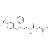 1026723-45-4 4-(Methyl{3-phenyl-3-[4-(trifluoromethyl)phenoxy]propyl}amino)-4-oxobutanoic acid chemical structure
