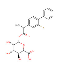 91683-37-3 Flurbiprofen Acyl-b-D-glucuronide chemical structure