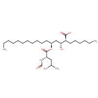 130793-28-1 (2S,3R,5S)-5-[(N-Formyl-L-leucyl)oxy]-2-hexyl-3-hydroxyhexadecanoic Acid chemical structure