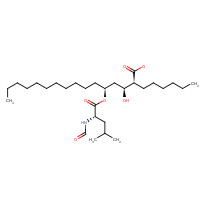 130676-66-3 (2S,3S,5S)-5-[(N-Formyl-L-leucyl)oxy]-2-hexyl-3-hydroxyhexadecanoic Acid chemical structure