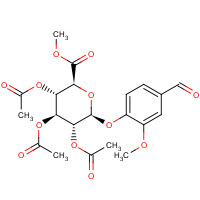 704885-44-9 4-Formyl-2-methoxyphenyl b-D-Glucopyranosiduronic Acid Triacetate Methyl Ester chemical structure