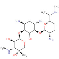 25876-10-2 Gentamicin C1 Pentaacetate Salt chemical structure