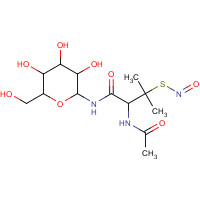 188849-81-2 N-(b-D-Glucopyranosyl)-S-nitroso-N-acetyl-D,L-penicillamine chemical structure