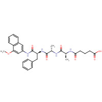79642-99-2 Glutaryl-Ala-Ala-Phe-4-methoxy-b-naphthylamide chemical structure