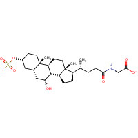 66874-09-7 Glycochenodeoxycholic Acid 3-Sulfate Disodium Salt chemical structure