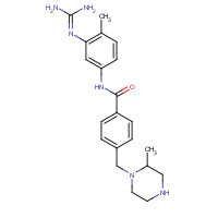 581076-65-5 N-(3-Guanidino-4-methylphenyl)-4-(methylpiperazine-1-yl-methyl)benzamide chemical structure