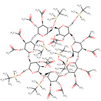 123172-94-1 Heptakis(6-O-tert-butyldimethylsilyl)-b-cyclodextrin Tetradecaacetate chemical structure