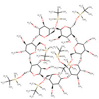 123155-04-4 Heptakis(2,3-di-O-methyl-6-O-tert-butyldimethylsilyl)-b-cyclodextrin chemical structure