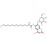 94452-17-2 6-Hexadecanoylamino-4-methylumbelliferyl b-D-Galactopyranoside chemical structure