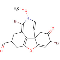 1076198-20-3 rac-(4aa)-4a,5,9,10,11,12-Hexahydro-1,5-dibromo-11-formyl-3-methoxy-6H-benzofuro[3a,3,2-e,f][2]benzazepin-6-one chemical structure