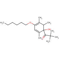 153474-18-1 1-O-Hexyl-4-pivaloyl-2,3,5-trimethylhydroquinone chemical structure