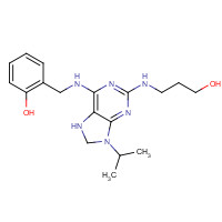 471270-60-7 6-(2-Hydroxybenzylamino)-2-(3-hydroxypropylamino)-9-isopropylpurine chemical structure