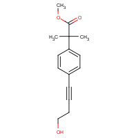 154825-93-1 4-(4-Hydroxy-1-butynl)-a,a-dimethylbenzeneacetic Acid Methyl Ester chemical structure