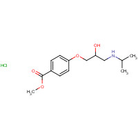 33947-96-5 4-(2-Hydroxy-3-isopropylaminopropoxy)benzoic Acid Methyl Ester Hydrochloride chemical structure