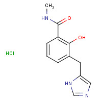 127170-74-5 2-Hydroxy-3-(1H-imidazol-5-ylmethyl)-N-methylbenzamide Hydrochloride chemical structure