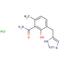 127170-87-0 2-Hydroxy-3-(1H-imidazol-5-ylmethyl)-6-methylbenzamide Hydrochloride chemical structure