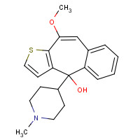 59743-88-3 4-Hydroxy-9,10-dehydro-10-methoxy Ketotifen chemical structure