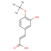 1028203-97-5 3-Hydroxy-4-methoxycinnamic Acid-d3 (Isoferulic Acid-d3) chemical structure