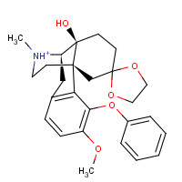 21020-34-8 14-Hydroxy-3-methoxy-17-methyl-6-oxo-4-phenoxy-morphinan 6-Ethylene Ketal chemical structure