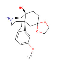 1612-45-9 14-Hydroxy-3-methoxy-6-oxo-morphinan 6-Ethylene Ketal chemical structure