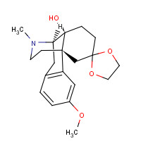 21020-35-9 14-Hydroxy-3-methoxy-17-methyl-6-oxo-morphinan 6-Ethylene Ketal chemical structure