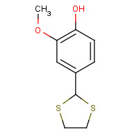 22068-62-8 2-(4-Hydroxy-3-methoxyphenyl)-1,3-dithiolane chemical structure