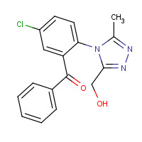 38150-27-5 2-[3-(Hydroxymethyl)-5-methyl-4-triazolyl]-5-chlorobenzophenone chemical structure