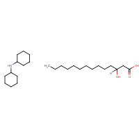 76062-98-1 (R)-3-Hydroxy Myristic Acid Tri(dicyclohexylammonium Salt) chemical structure