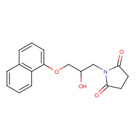 345931-85-3 1-[2-Hydroxy-3-(1-naphthalenyloxy)propyl]-2,5-pyrrolidinedione chemical structure