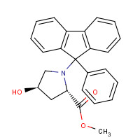 179990-59-1 (4R,2S)-4-Hydroxy-1-(9-phenyl-9H-fluoren-9-yl)-proline methyl ester chemical structure